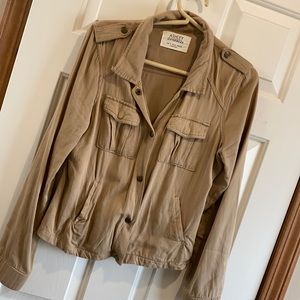 Ashely Outerwear Tan button up Jacket